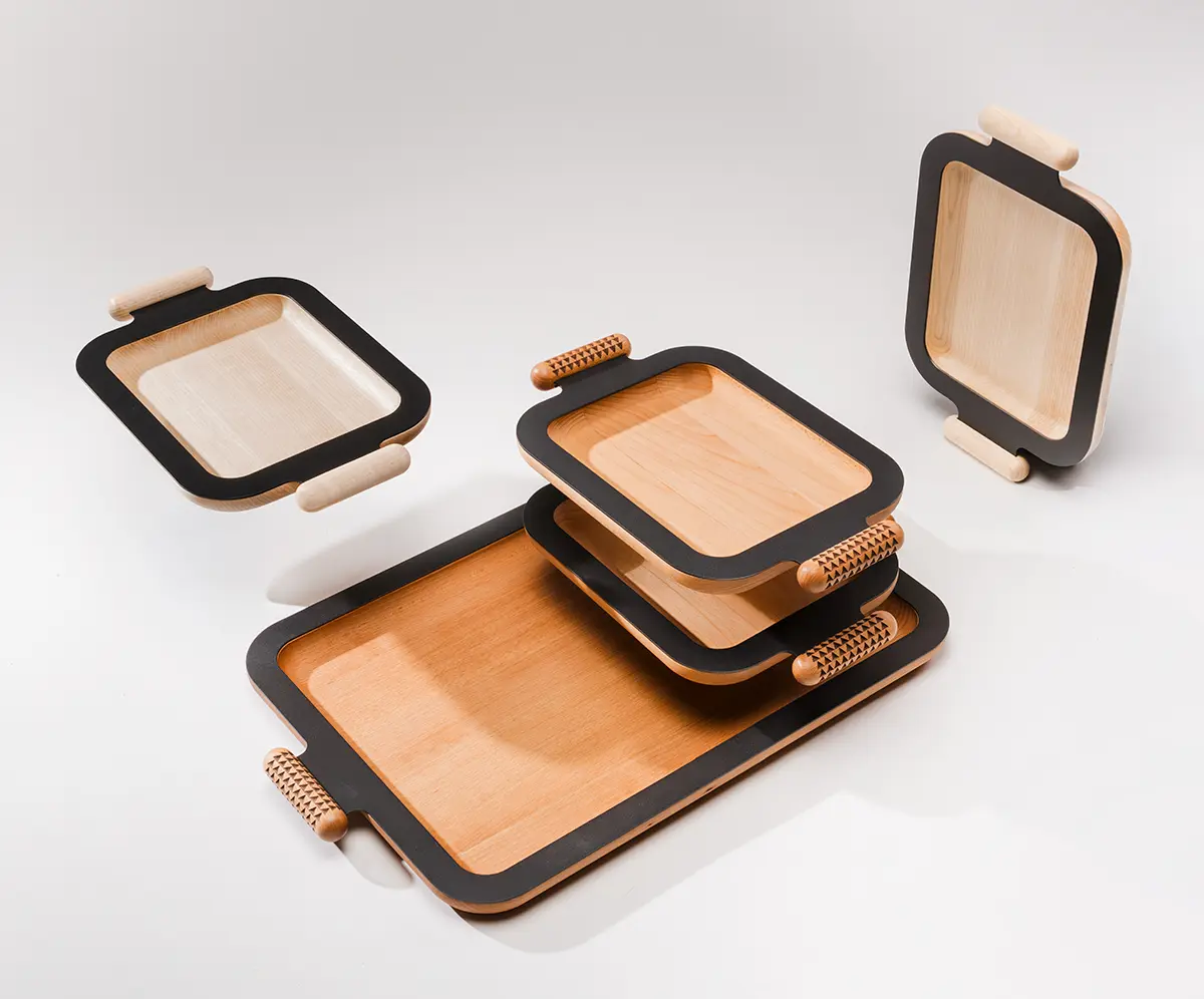 Wood combined with steel, marble, titanium and printed glass: the I'm possible capsule shows how far our multi-material manufacturing can go. -14