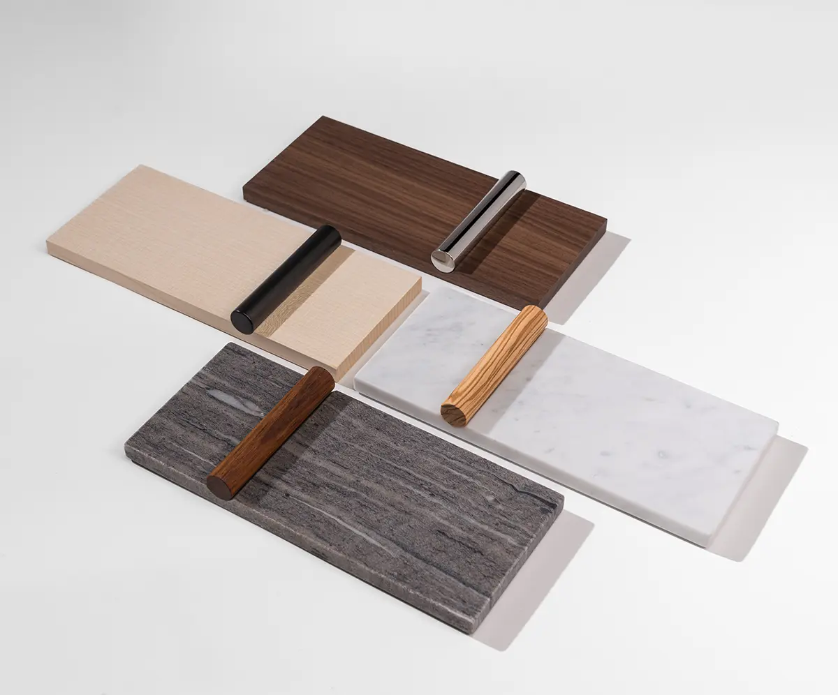 Wood combined with steel, marble, titanium and printed glass: the I'm possible capsule shows how far our multi-material manufacturing can go. -8